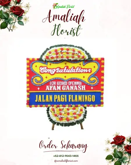 Sewa Papan Bunga Krembung
